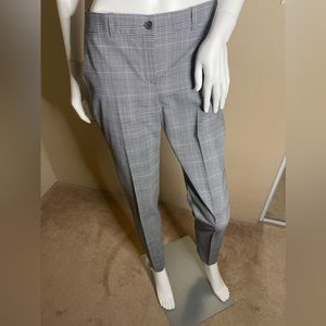 Michael Kors Collection B&W with light blue Plaid Pant size 2